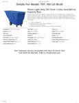 736TDTBLULD100_Spec Sheet