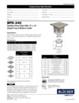 12x12 Sanitary Floor Drain Specsheet
