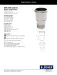 Blucher Male Adaptor Specsheet