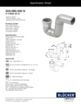 Blucher P-Trap Specsheet Blucher P-Trap Specsheet