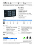 Krowne Self-Contained Refrigeration Specsheet
