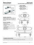 76A605P400002/76A605P800002_American Standard_Deck Plates_Specsheet 76A605P400002/76A605P800002_American Standard_Deck Plates_Specsheet