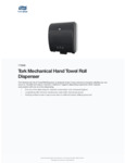 Tork 772828 Black Mechanical Hands Free Paper Towel Dispenser Tork 772828 Black Mechanical Hands Free Paper Towel Dispenser