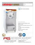 Cattabriga F90 G Spec Sheet Cattabriga F90 G Spec Sheet