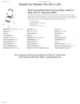 Vestil FSL-HS-2-225 Specsheet Vestil FSL-HS-2-225 Specsheet