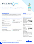 Arctic Pure Pro Specsheet