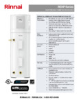 Rinnai REHP Specsheet