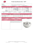 Tablecraft Hive Collection Bowl Specsheet