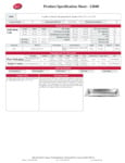 Tablecraft Hive Collection Bowl Specsheet