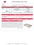 Tablecraft Hive Collection Tray Specsheet