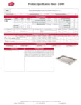 Tablecraft Hive Collection Tray Specsheet