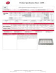 Tablecraft Full Size Tray Specsheet