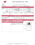 Tablecraft Glass Pitcher Specsheet