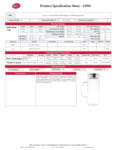 Tablecraft Glass Pitcher Specsheet