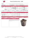 Tablecraft Fry Cup Specsheet
