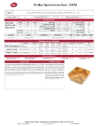Tablecraft Melamine Serving Bowl Specsheet