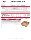 Tablecraft Serving Bowl Specsheet
