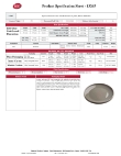 Tablecraft Serving Plate Specsheet