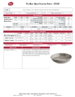 Tablecraft Serving Bowl Specsheet