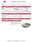 Tablecraft Serving Bowl Specsheet