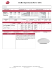 Tablecraft Serving Plate Specsheet