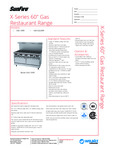 8101B_SUN_Spec_X60_RestaurantRange.pdf 8101B_SUN_Spec_X60_RestaurantRange.pdf