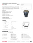 832 SERIES - FINISHLINE ADJUSTABLE FLOOR DRAIN SCH40 (LG) - SPEC SHEET