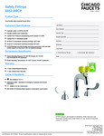 Chicago Faucets 8452-ABCP Dual-Handle Safety Eyewash / Faucet specsheet Chicago Faucets 8452-ABCP Dual-Handle Safety Eyewash / Faucet specsheet