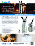 WHIPPER NITRO BREW, WHIP-IT!, STAINLESS STEEL, 1L, NSF