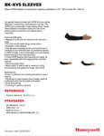 869BKKVS214N_honeywell-bk-kvs-sleeves_Spec Sheet