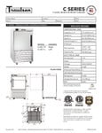 Traulsen C Series Blast Chiller Specsheet