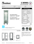 Traulsen C Series Reach-In Refrigerator Specsheet