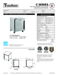 Traulsen C Series Undercounter Freezer Specsheet Traulsen C Series Undercounter Freezer Specsheet