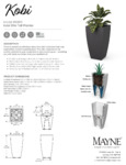 KOBI 26IN TALL PLANTER specsheet