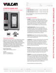 901CHEF101EC_ChefsCombi 101E Elec_Spec Sheet