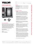 901CHEF102EC_ChefsCombi 102E Elec_Spec Sheet 901CHEF102EC_ChefsCombi 102E Elec_Spec Sheet