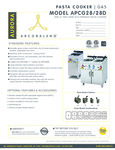 Arcobaleno APCG28/28D Specsheet Arcobaleno APCG28/28D Specsheet