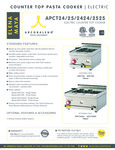 Arcobaleno APCT24/25/2424/2525 Specsheet