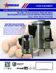 Potato Peeler Spec Sheet Potato Peeler Spec Sheet