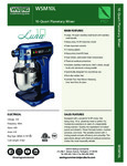 Waring WSM10L Specsheet Waring WSM10L Specsheet