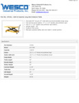Wesco 273261 Specsheet
