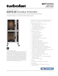 952SE35T6DP1 Turbofan USE35T6 Convection Oven Specsheet