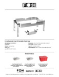 FOH 8.5 qt Stackable Chafer Base Specsheet