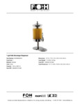 FOH 1 Gallon Odin Beverage Dispenser Specsheet