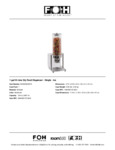 FOH 1 Gallon Hi-Line Dry Food Dispenser Specsheet