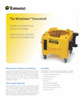 Tornado 98784 Windshear Downdraft 2- Speed Whole Room Dryer - 1/4 hp spec sheet Tornado 98784 Windshear Downdraft 2- Speed Whole Room Dryer - 1/4 hp spec sheet