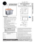 Just Manufacturing CU-JKS-770-1 Specsheet Just Manufacturing CU-JKS-770-1 Specsheet