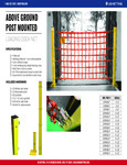 Above Ground Post Mounted Loading Dock Safety Nets Specs OHPW Above Ground Post Mounted Loading Dock Safety Nets Specs OHPW