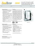 AccuTemp ALTEH Edge Series Gallon Countertop Electric Tilt Kettle Specsheet