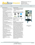 AccuTemp SGL Evolution Stand-Mounted Natural Gas Boiler-Free Steamer Specsheet AccuTemp SGL Evolution Stand-Mounted Natural Gas Boiler-Free Steamer Specsheet